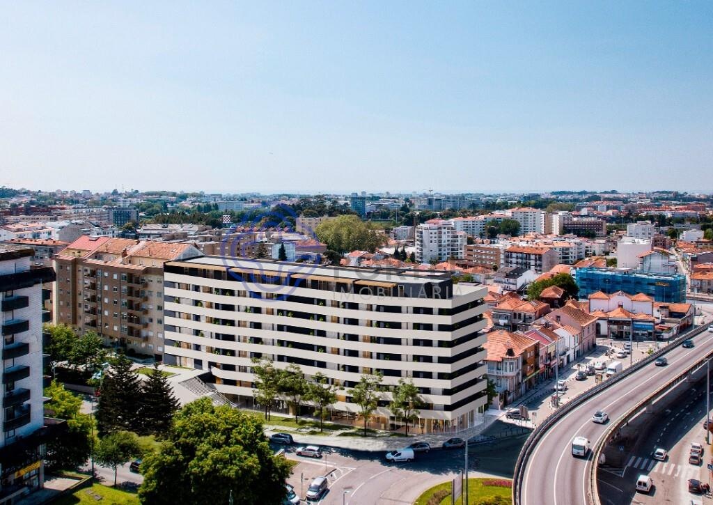 Apartamento T1 pronto 2026 com Varandas Amplas, em Condomínio Fechado com Piscina e Jardim.